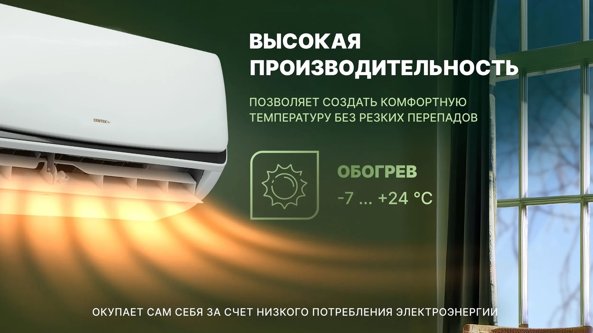 Centek CT-65B12 настенный кондиционер