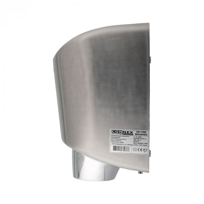 CONNEX HD-1200 BRUSHED нержавеющая сталь малошумная сушка для рук