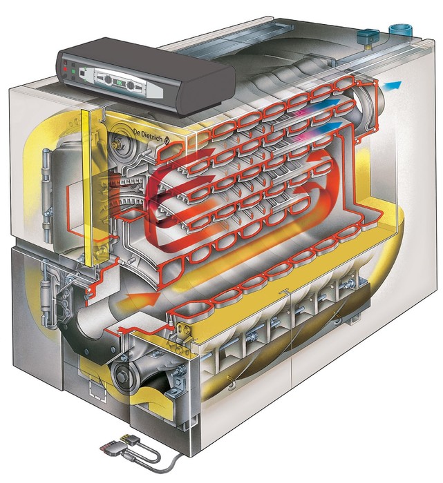 De Dietrich GT 430-11 Diematic-m3 (теплообменник в собранном виде) комбинированный котел