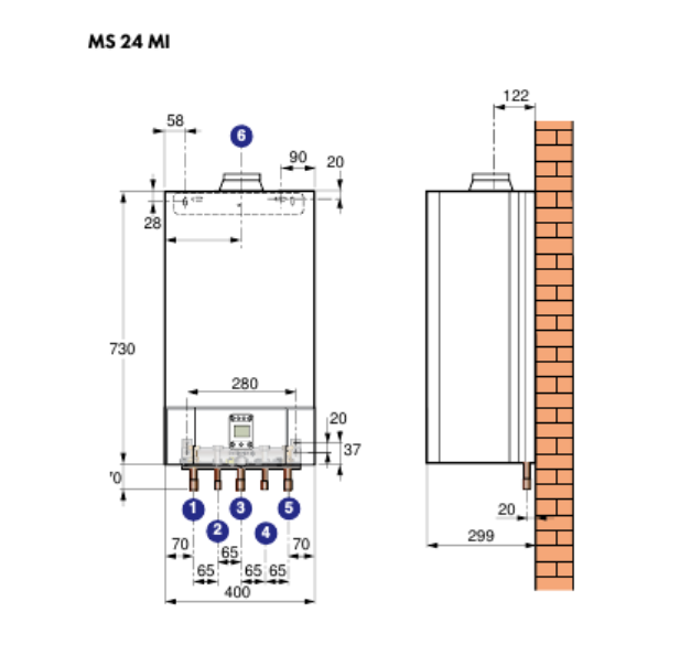 De Dietrich MS 24 MI настенный газовый котел
