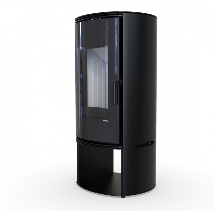 DEFRO HOME ORBIS LOG, черная сталь дровяная печь