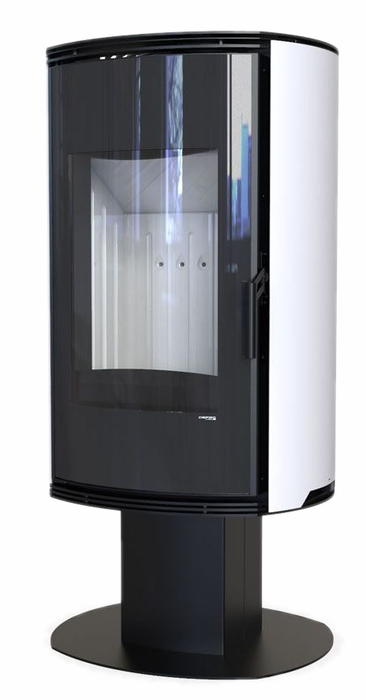 DEFRO HOME ORBIS TOP, белая сталь дровяная печь