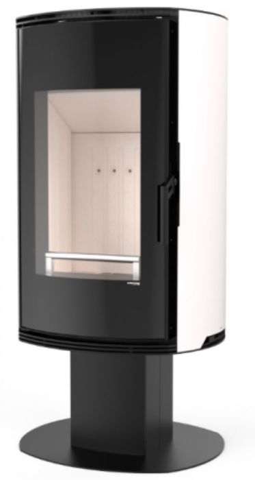 DEFRO HOME ORBIS TOP, белая сталь дровяная печь