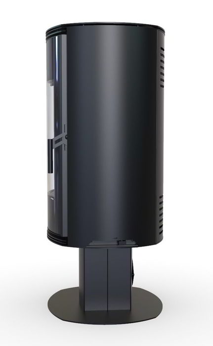 DEFRO HOME ORBIS TOP, черная сталь дровяная печь