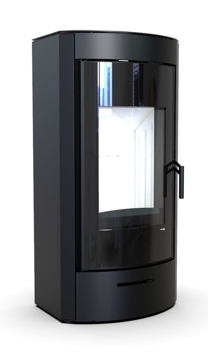 DEFRO HOME ORTI, черная сталь дровяная печь