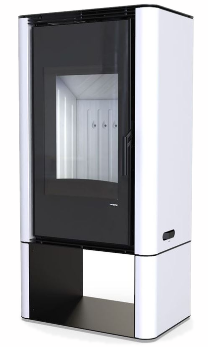 DEFRO HOME SOLUM LOG, белая сталь дровяная печь