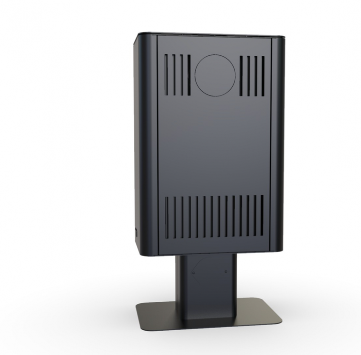 DEFRO HOME SOLUM TOP, черная сталь дровяная печь