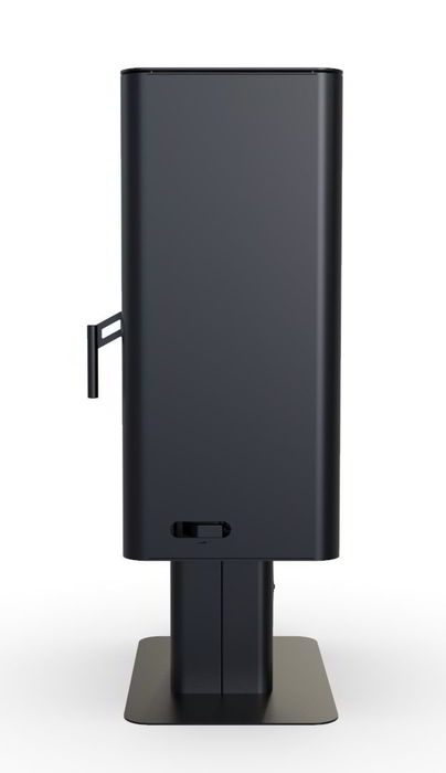 DEFRO HOME SOLUM TOP, черная сталь дровяная печь