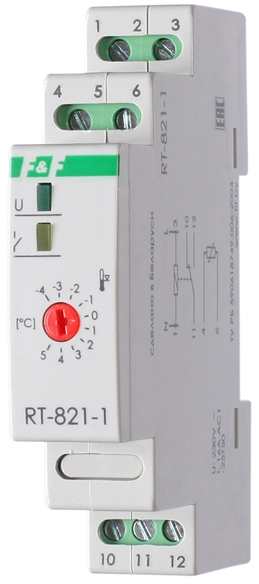 ДЕВИ RT-821-1 (-4&deg;C-+5&deg;C) терморегулятор для теплого пола