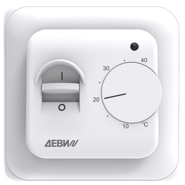 ДЕВИ Base, с датчиком пола, 16А терморегулятор