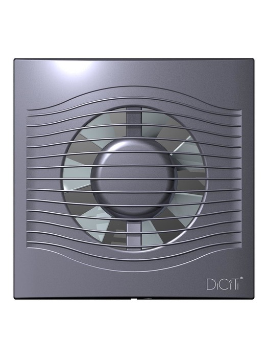 DiCiTi SLIM 4C dark gray metal вытяжка для ванной диаметр 100 мм