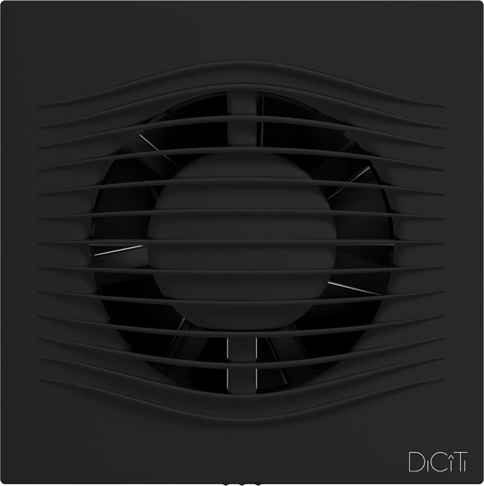 DiCiTi SLIM 5C Matt black вытяжка для ванной диаметр 100 мм