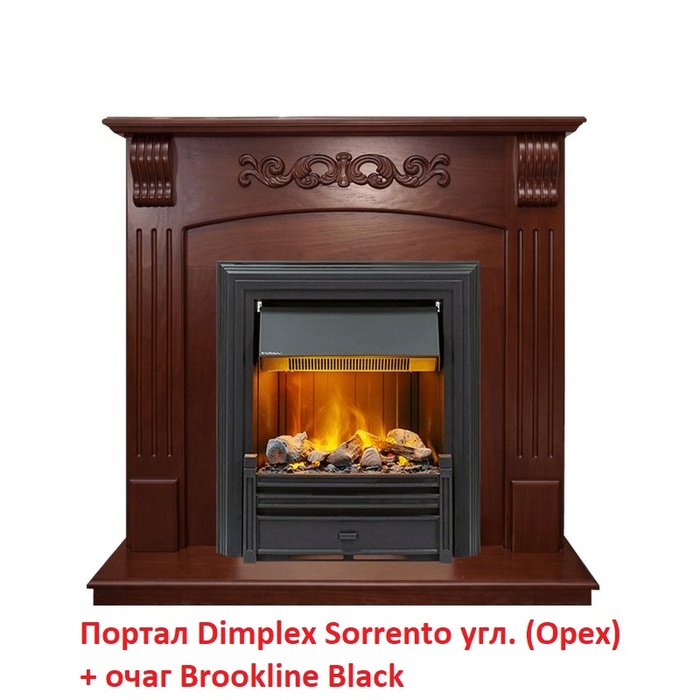 Dimplex Brookline Black без портала европейский очаг для электрокамина