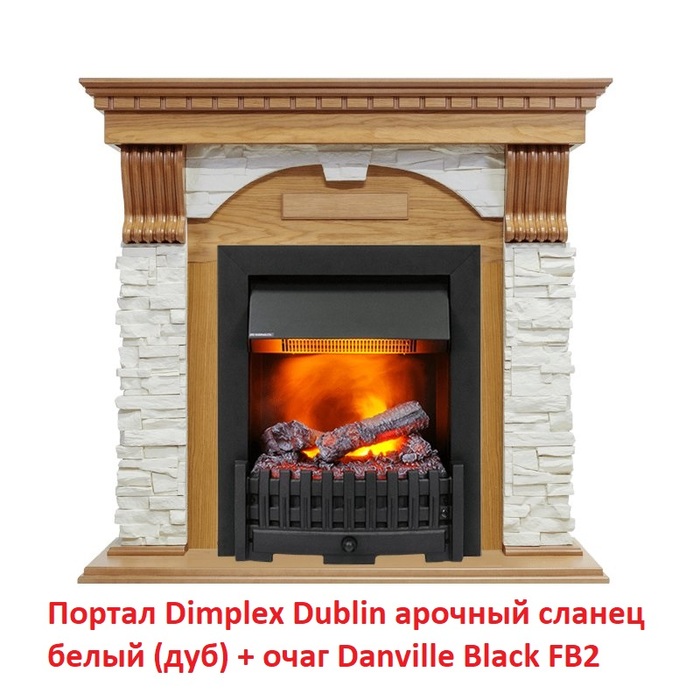 Dimplex Dublin арочный сланец (Дуб) Классика классический портал для камина