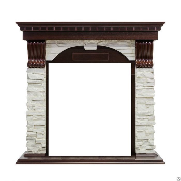 Dimplex Dublin арочный сланец (Темный дуб) классический портал для камина