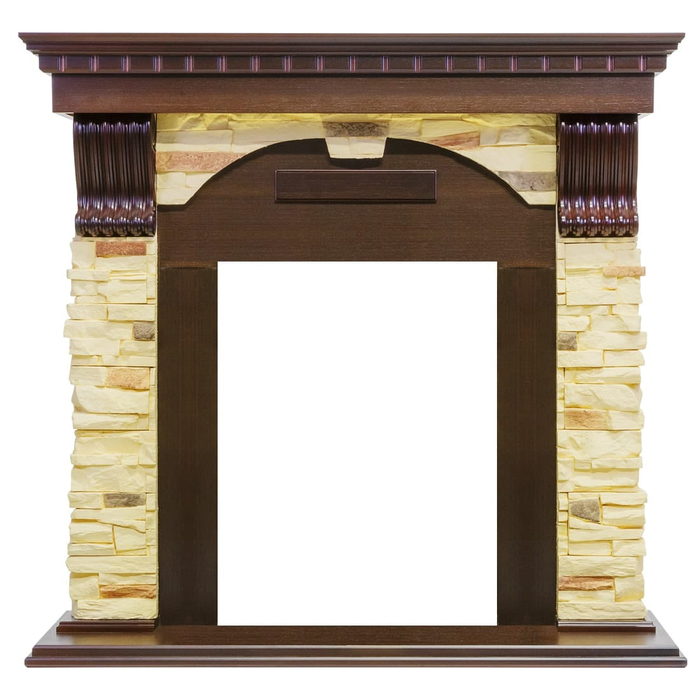 Dimplex Dublin арочный сланец угл. (классика Opti-Myst, Optiflame) угловой классический портал