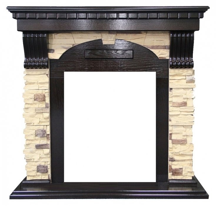 Dimplex Dublin арочный сланец (Венге) широкий портал