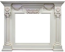 Dimplex London [Лондон] (Symphony 2608/Symphony 2624L) Слоновая кость с патиной широкий портал