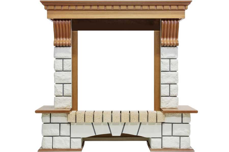 Dimplex Pierre Luxe белый (для классика Opti-Myst, Optiflame) классический портал для камина