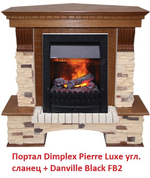 Dimplex Pierre Luxe угл. сланец (для классика Opti-Myst, Optiflame) угловой классический портал