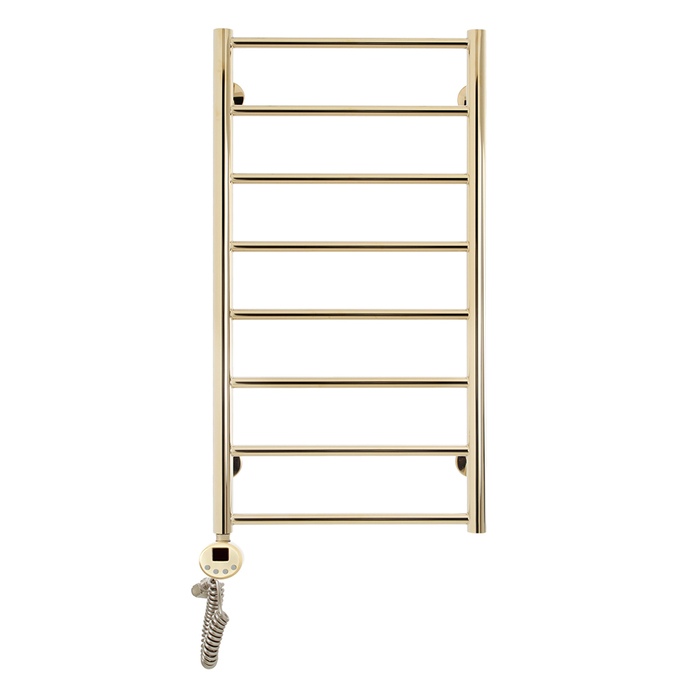 Domoterm Медея П8 400x800 EL золото электрический полотенцесушитель лесенка