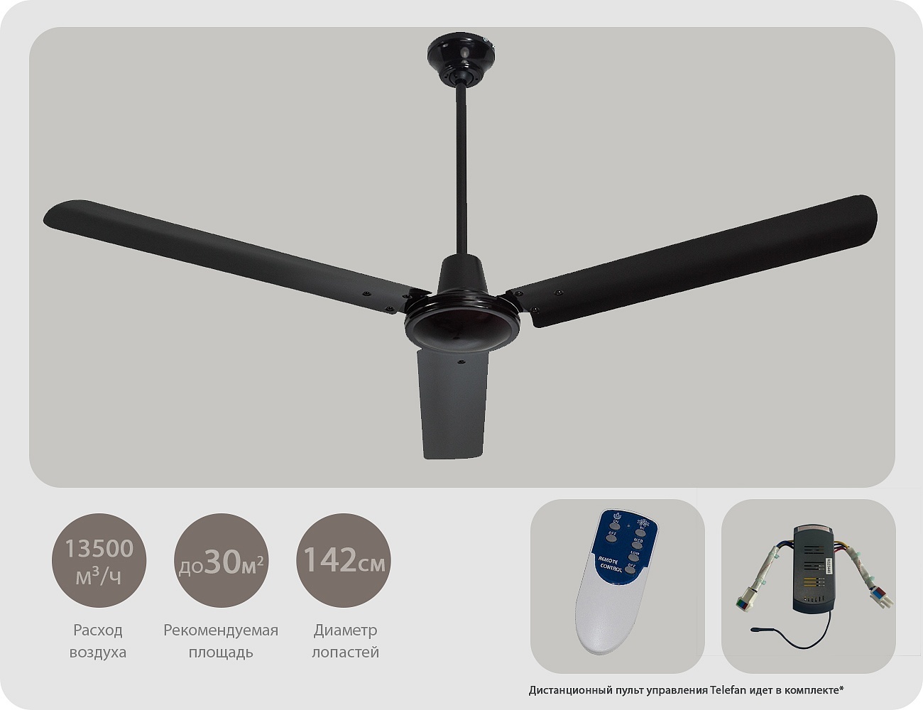 Dreamfan Espresso RC 142 потолочный вентилятор