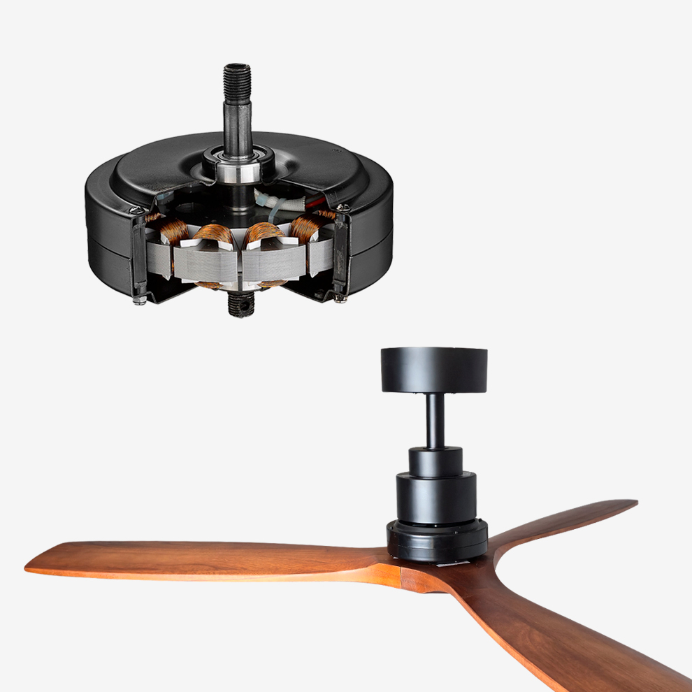 Dreamfan Lantau Black Wood DC 132 потолочный вентилятор
