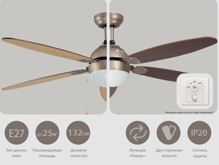 Dreamfan Orion REG 132 потолочный вентилятор
