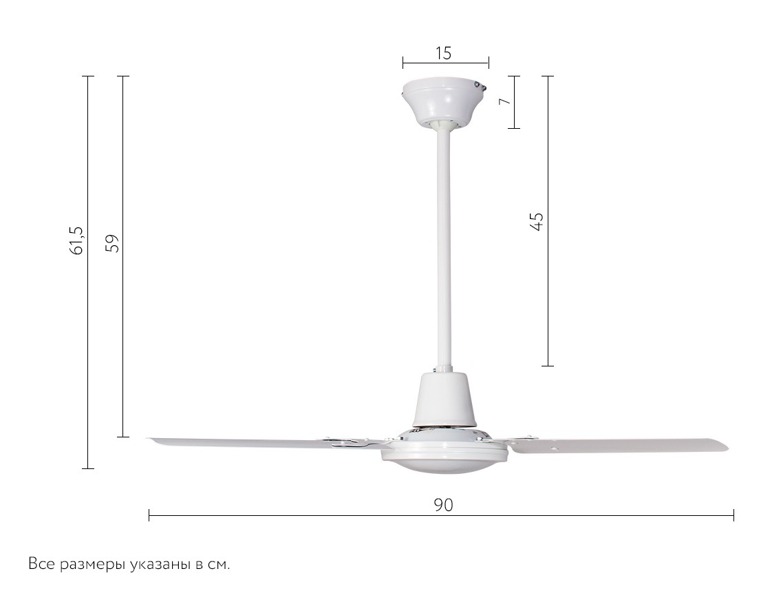 Dreamfan Simple RC 90 потолочный вентилятор