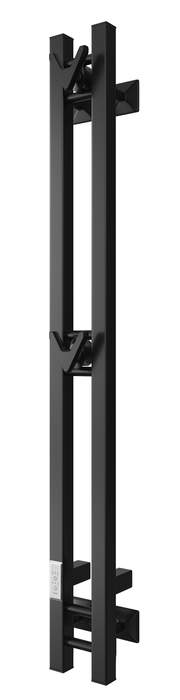Двин X plaza neo 120/10 el, чёрный матовый электрический полотенцесушитель вертикальная лесенка