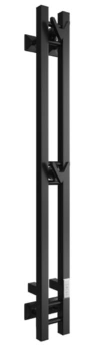 Двин X plaza neo 160/10 el, чёрный матовый электрический полотенцесушитель вертикальная лесенка