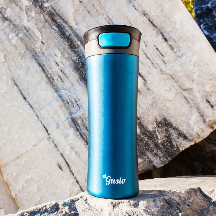 El Gusto Primavera синяя термокружка