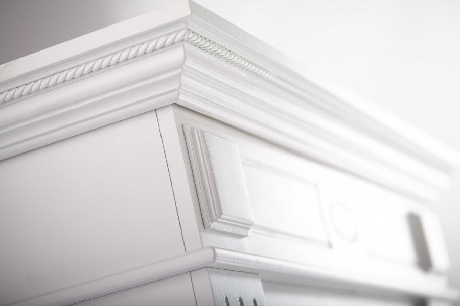 Firelight Bianco 30 Белый широкий портал
