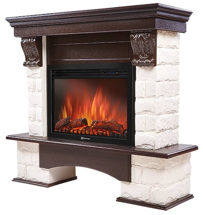 Firelight Forte 25S Белый/Темный дуб широкий портал