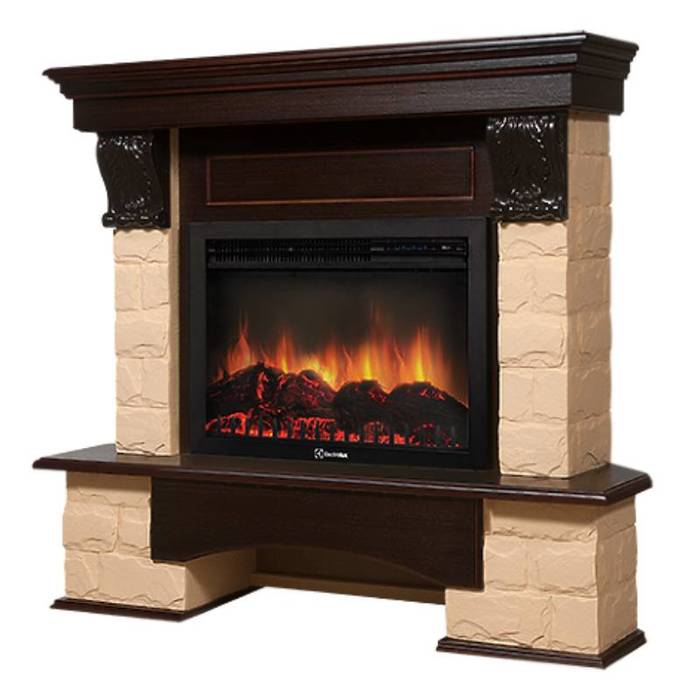 Firelight Forte 25S Бежевый/Темный дуб широкий портал