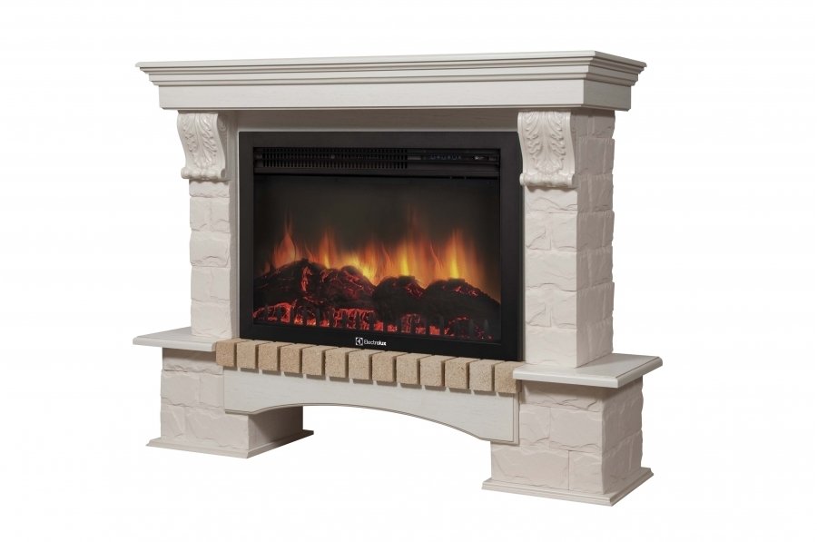 Firelight Forte 30S Белый/Беленый дуб широкий портал
