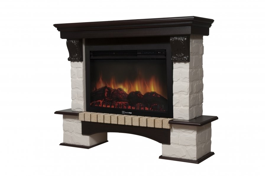Firelight Forte 30S Белый/Темный дуб широкий портал