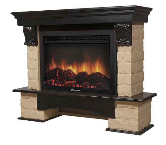 Firelight Forte 30U (Бежевый/Темный дуб) угловой широкий портал