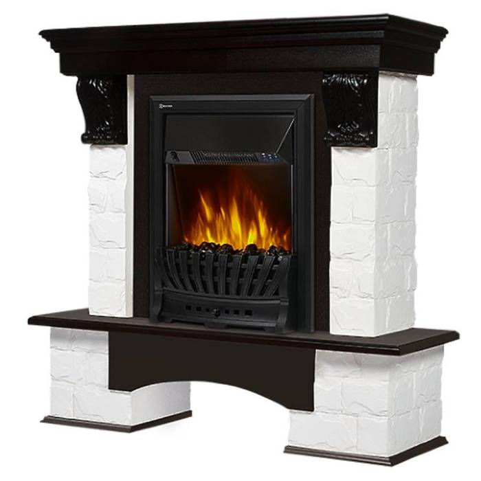 Firelight Forte Classic Белый/Темный дуб классический портал для камина