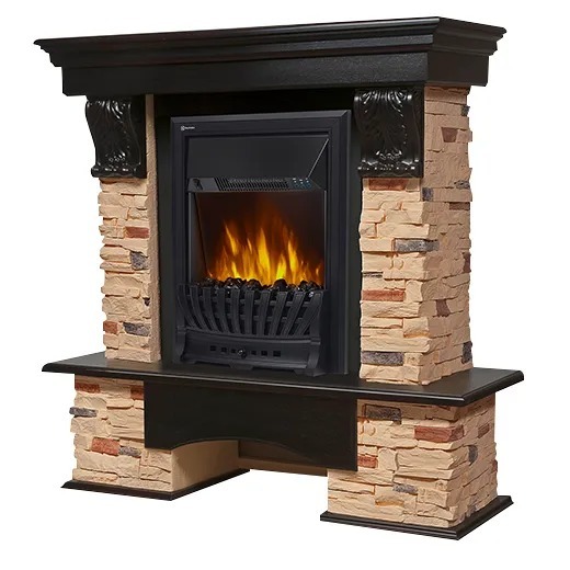 Firelight Pietra Classic сланец натуральный/темный дуб классический портал для камина