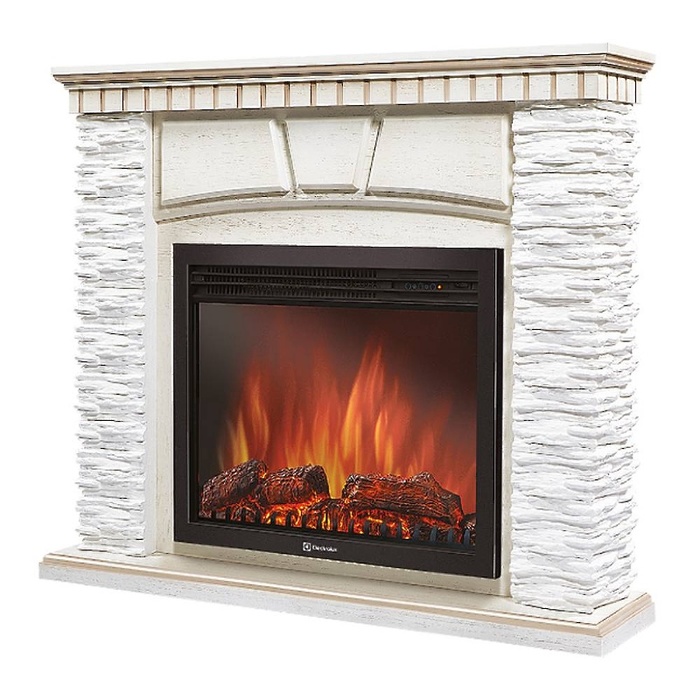 Firelight Porto 25 Белый/Белёный дуб широкий портал