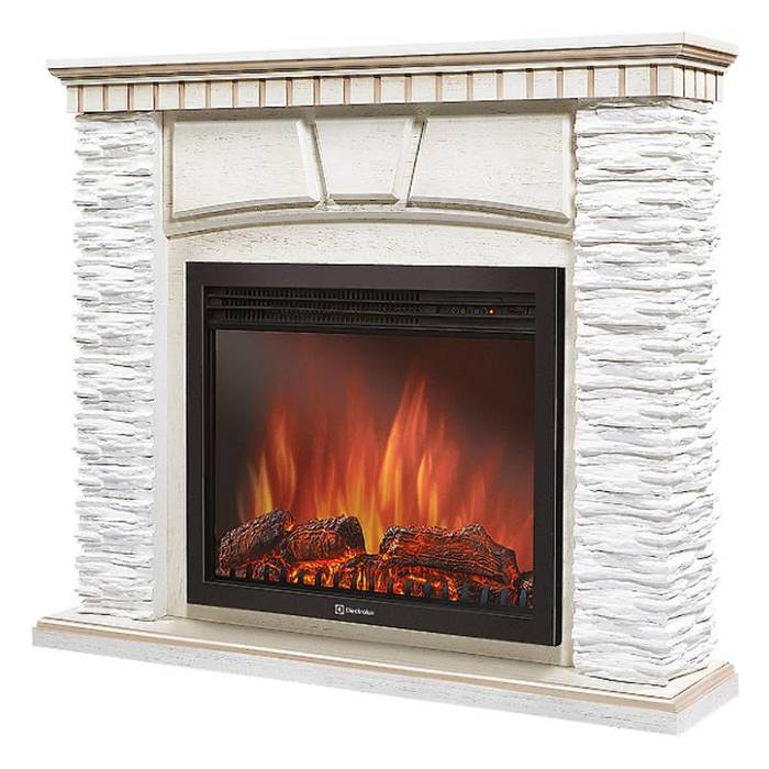 Firelight Porto 30 Белый/Белёный дуб широкий портал