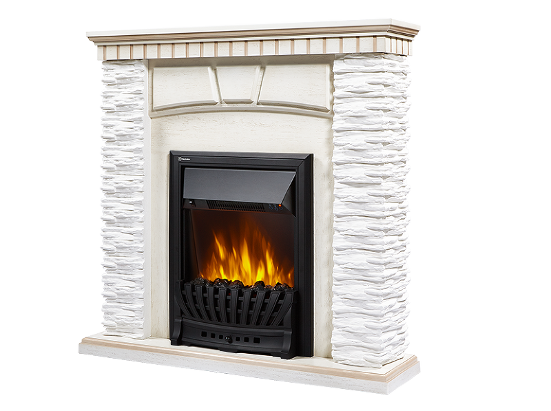 Firelight Porto Classic Белый/Белёный дуб классический портал для камина