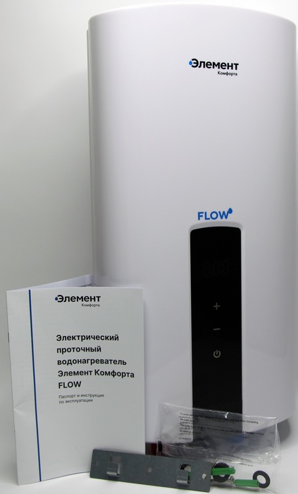 Элемент Комфорта Flow 12кВт - 3ф электрический проточный водонагреватель 12 кВт