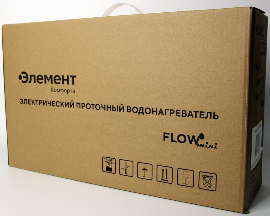 Элемент Комфорта Flow mini 6,5кВт - 1ф электрический проточный водонагреватель 6 кВт