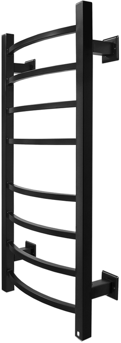 Energy GRAND 800x400 RAL 9005 черный МАТОВЫЙ электрический полотенцесушитель лесенка