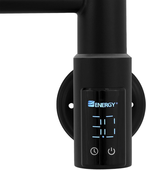 Energy H2 650x400 RAL 9005 черный матовый электрический полотенцесушитель лесенка