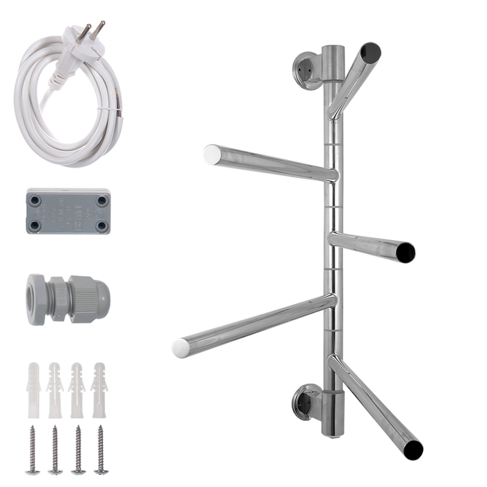 Energy I chrome G5 RAL 9003 белый матовый поворотный электрический полотенцесушитель