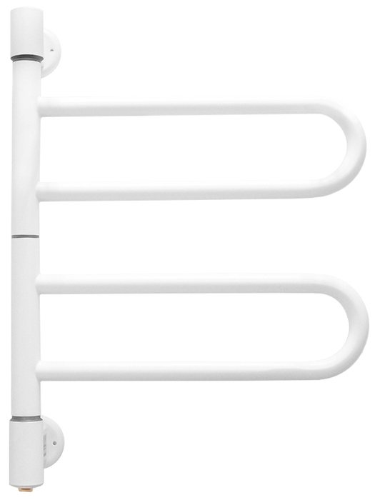 Energy U chrome G2K RAL 9003 белый матовый поворотный электрический полотенцесушитель