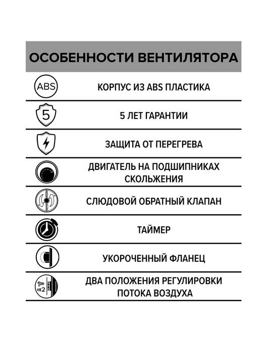 ERA DISC 4C ET вытяжка для ванной диаметр 100 мм